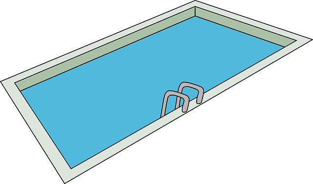 klasický bazén se žebříkem